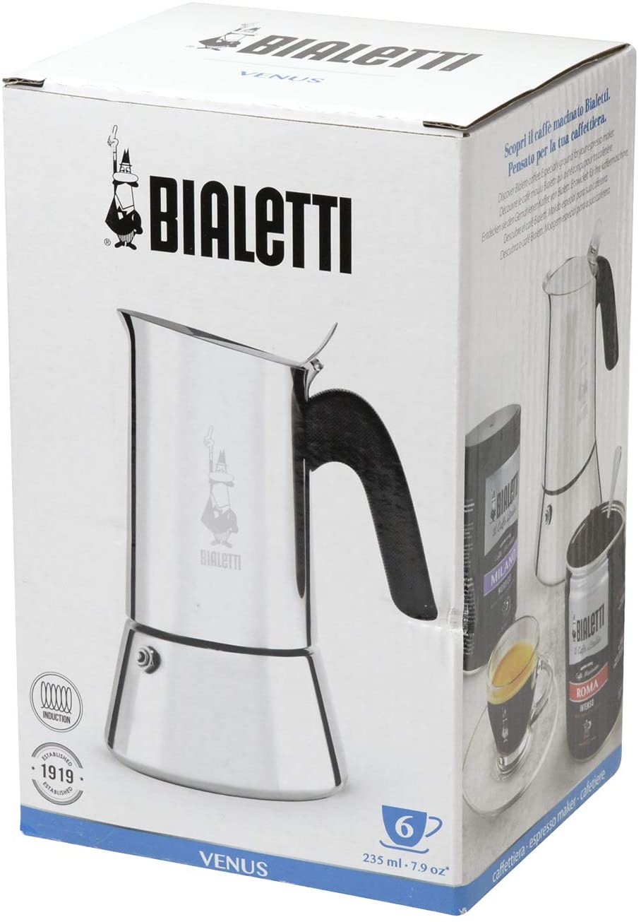 Bialetti Venus Induction 'R' Stovetop Coffee Maker (6 Cup) The Van Cook
