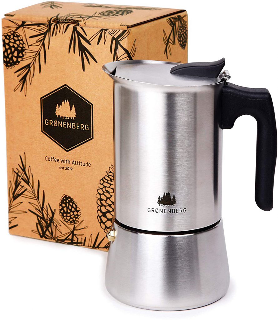 Groenenberg Espresso Maker Induction Hob 46 Cup StoveTop Coffee