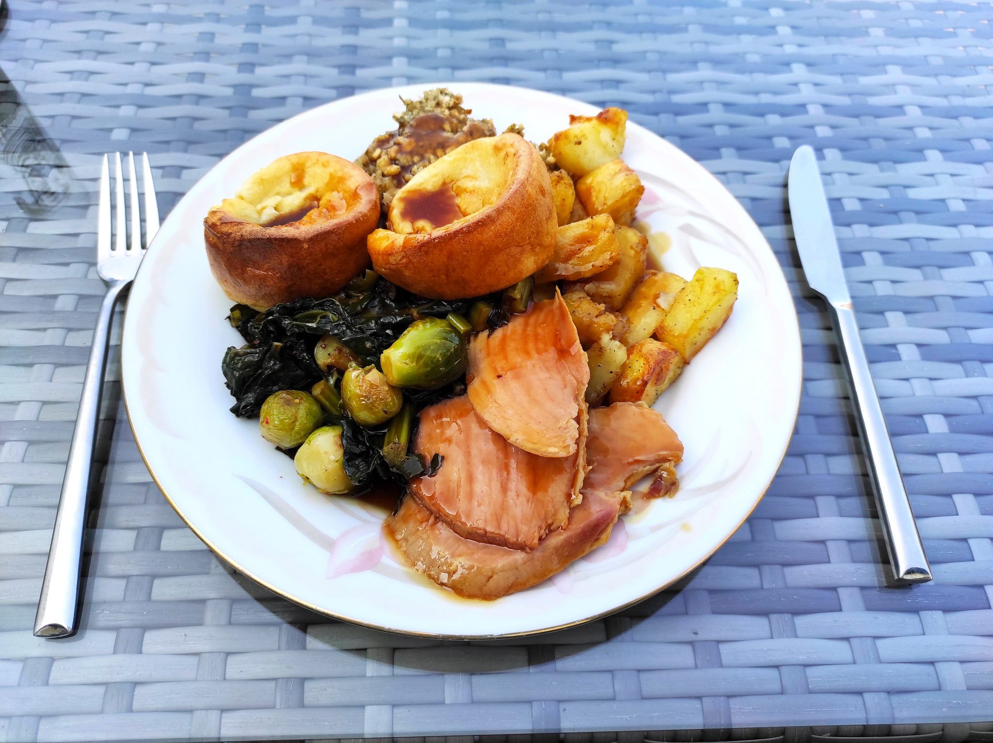 Roast gammon Sunday dinner The Van Cook