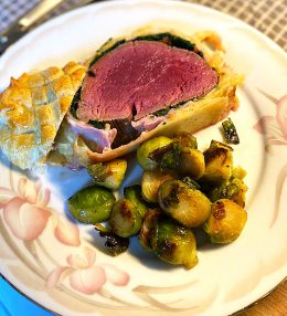 Beef Wellington with Spinach and Bacon